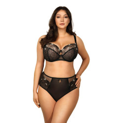 Libra Black Soft Bra - Modern Comfort and Support for Large Busts
