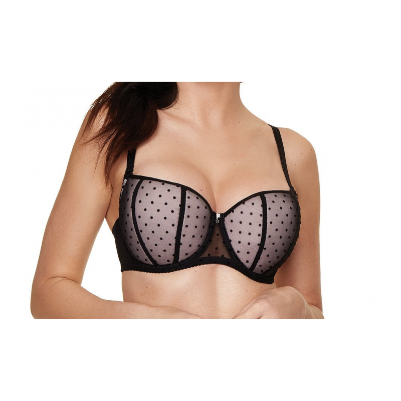 PADDED BRA CIAO Size Bra 65 C Color Black and Pink